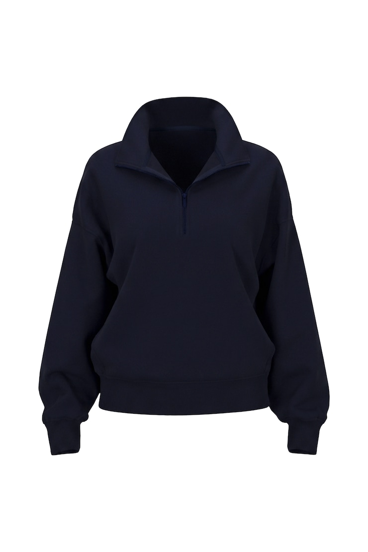 UltraFleece Half Zip Sweatshirt, Naughty Navy Blue, large