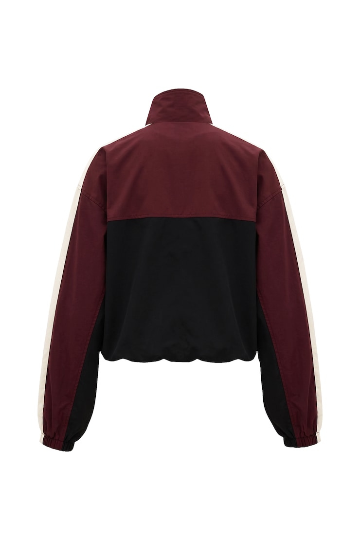 Nylon Anorak Jacket, Burgundy Bite Combo, large