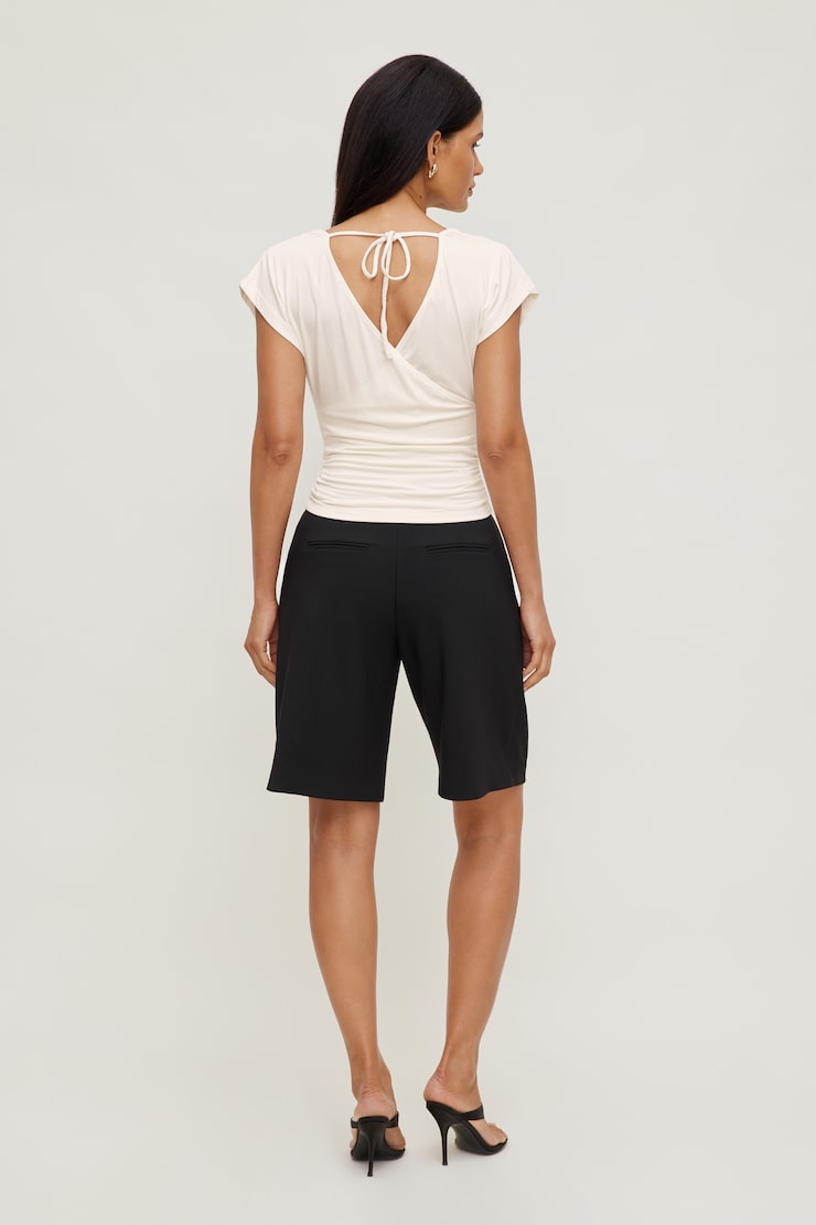 Flutter Sleeve Top Sea Salt Cream large