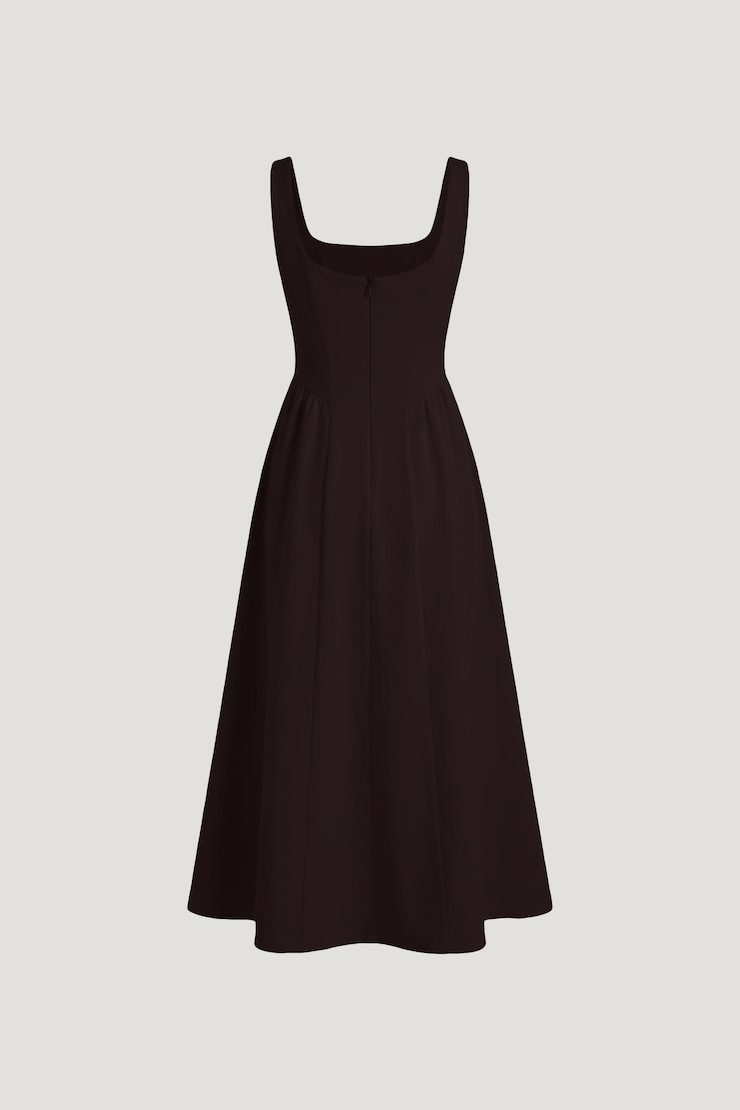 Irina Ponte Midi Dress Cherry Lacquer Burgundy large