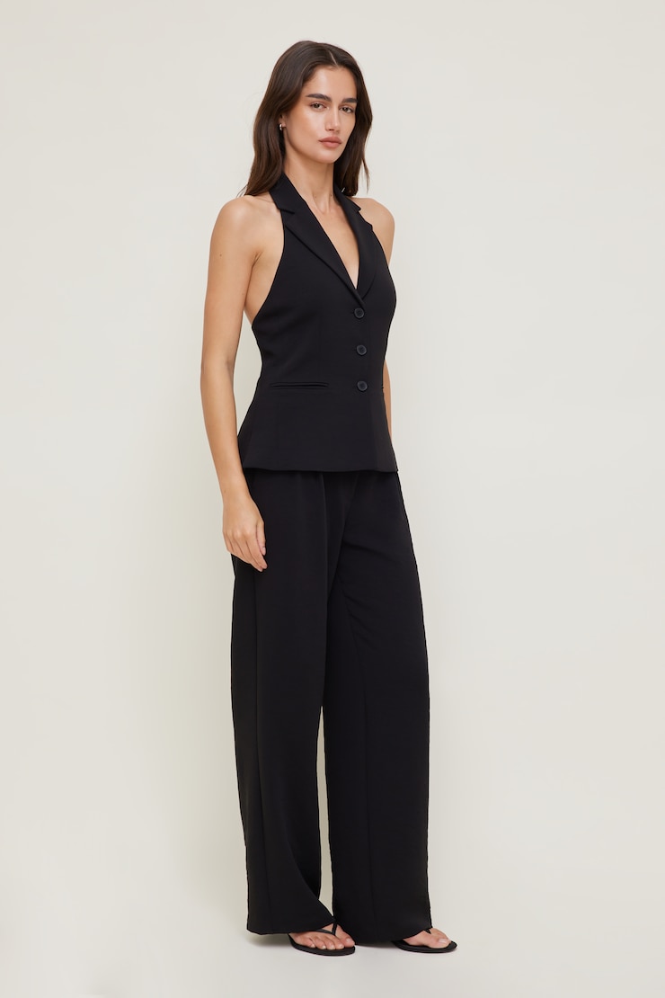 Halter Vest Jet Black large