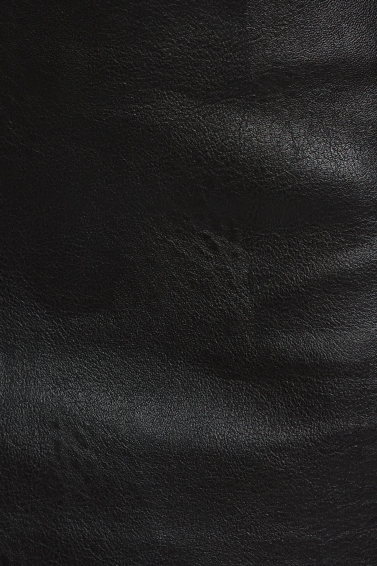 Micro Faux-Leather Bodycon Skort, Jet Black , large