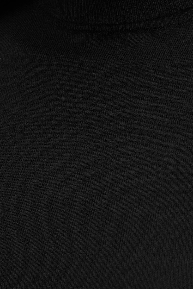 Chandail à col roulé Noir encre large
