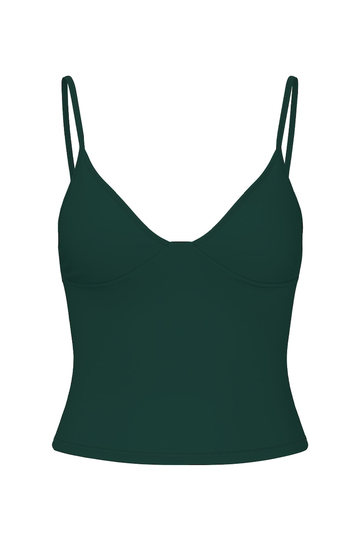 Active Plunge Cami Top, Green Envy, large
