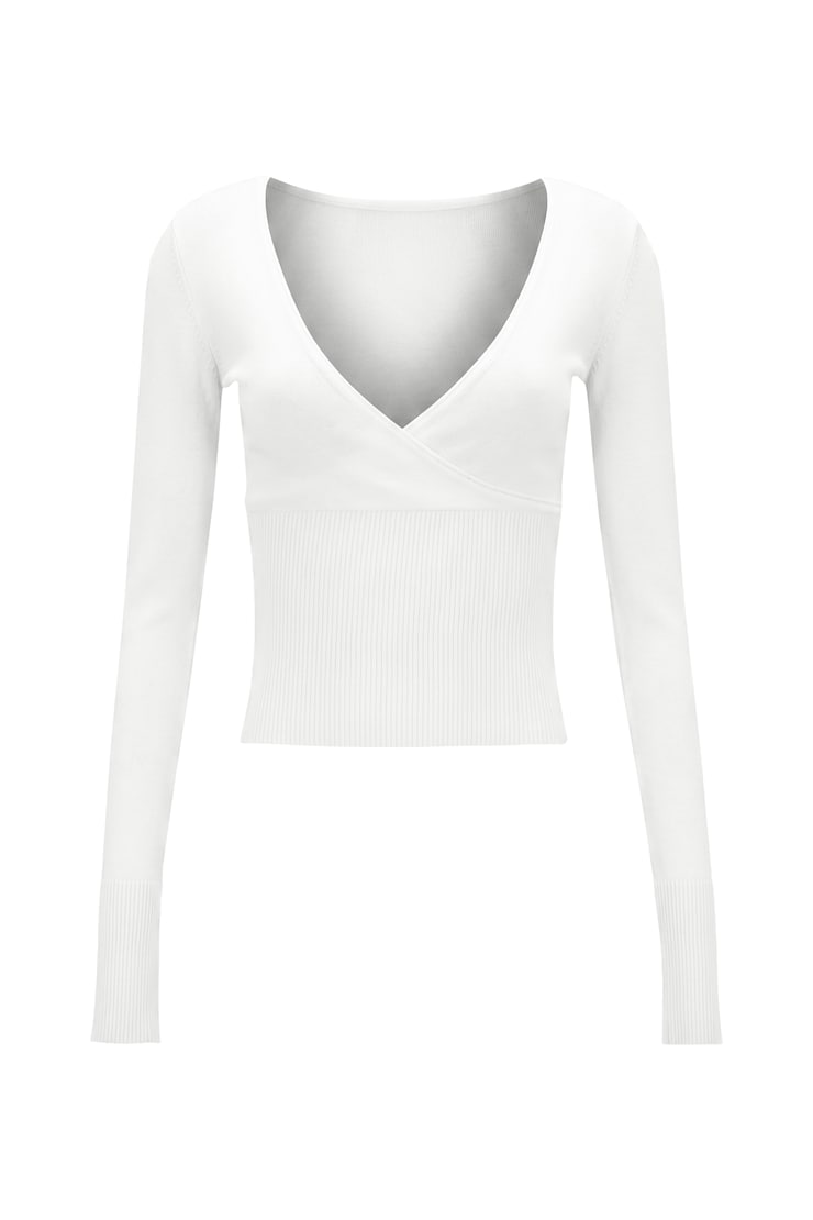 Wrap Me Sweater, Snow White, large