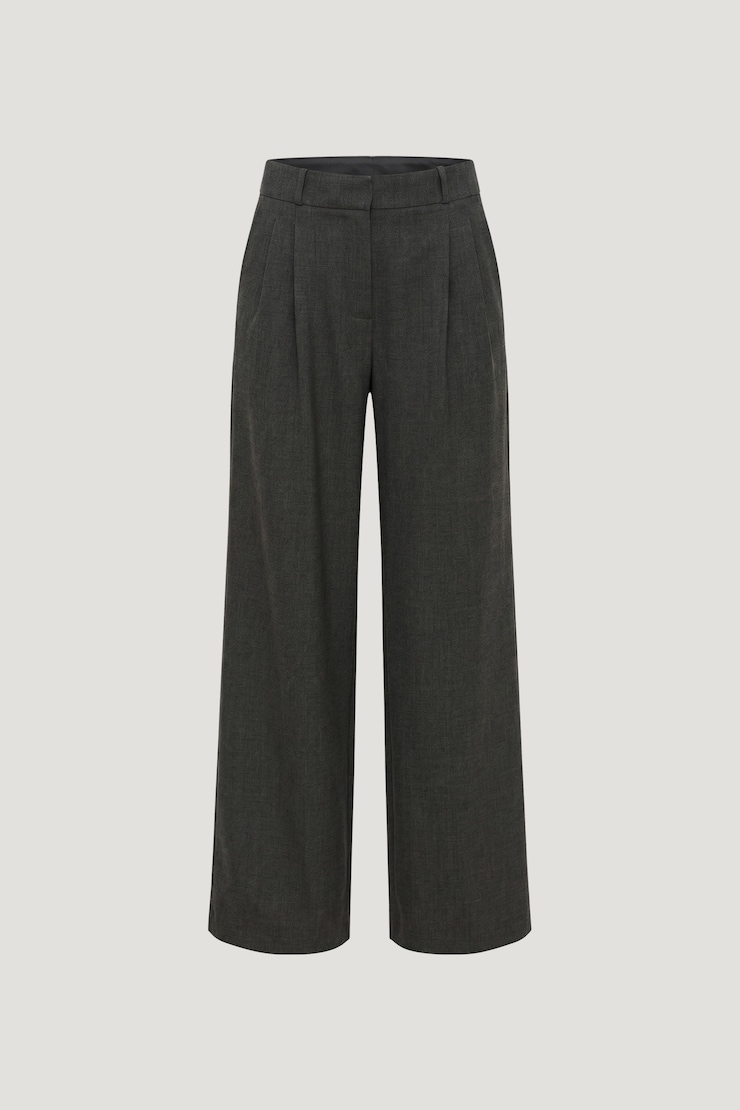 Alex Wide Leg Pants Anchor Grey Melange large
