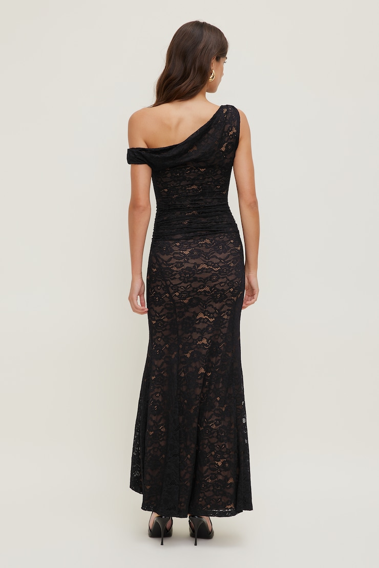 Kristina Lace Maxi Dress Jet Black large