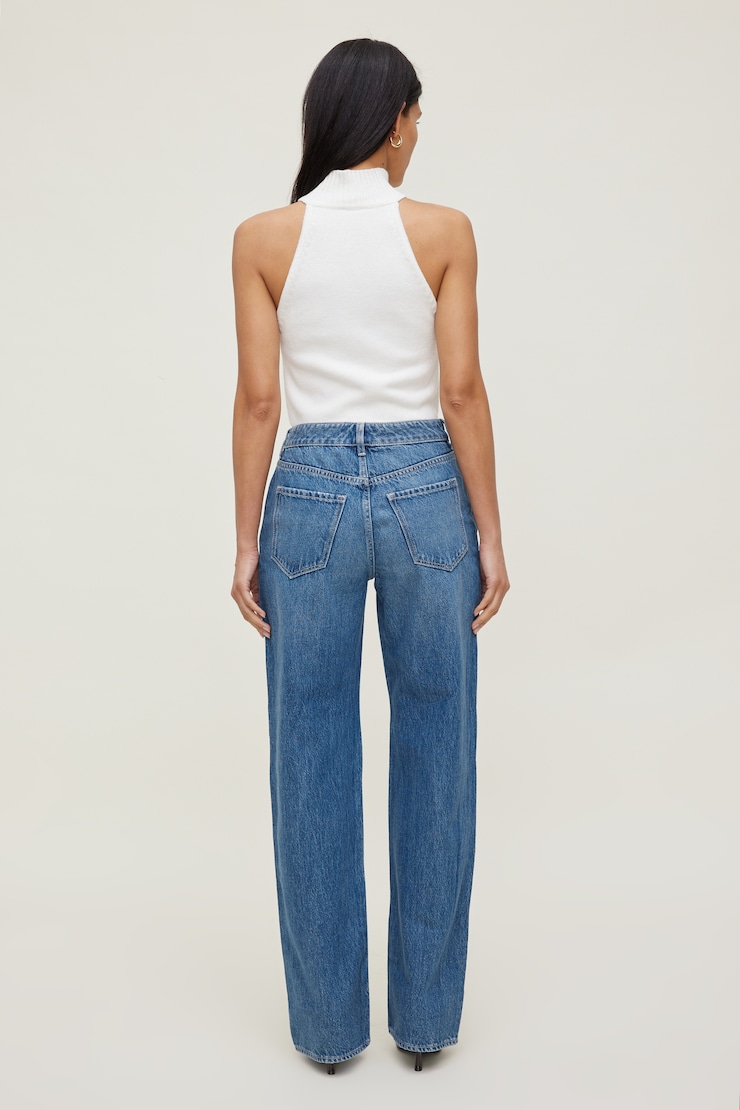 Mika Mid Rise Relaxed Straight Leg Jeans