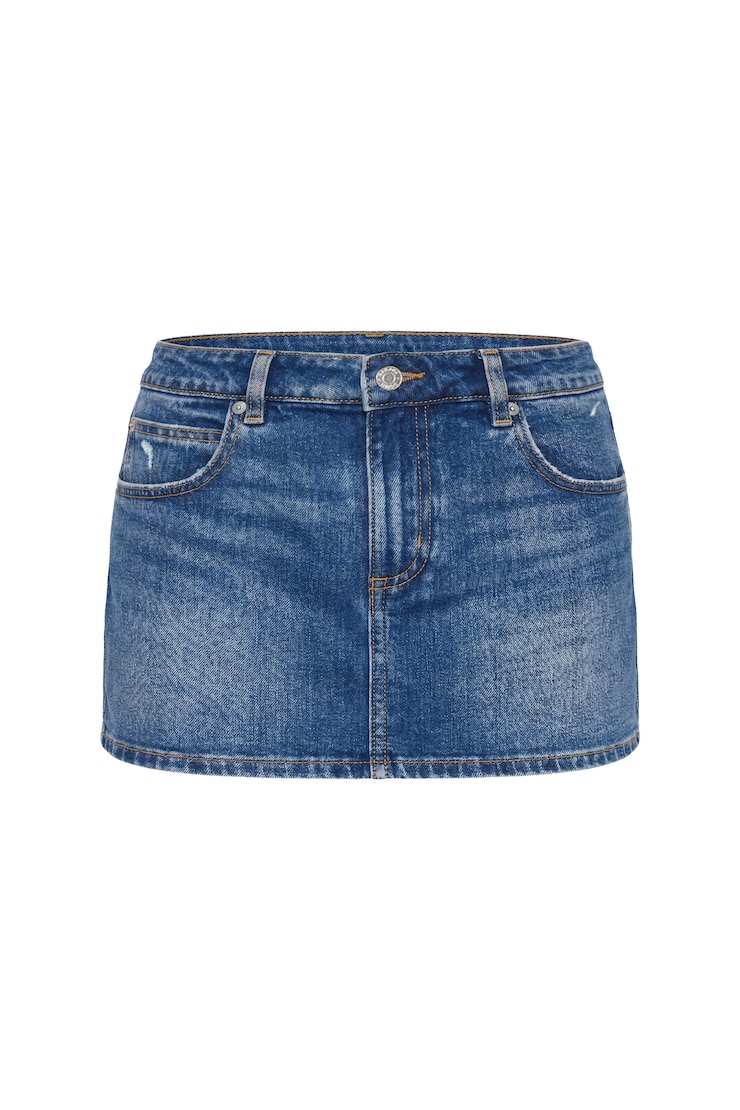 Denim Micro Skort, Lacy Blue, large
