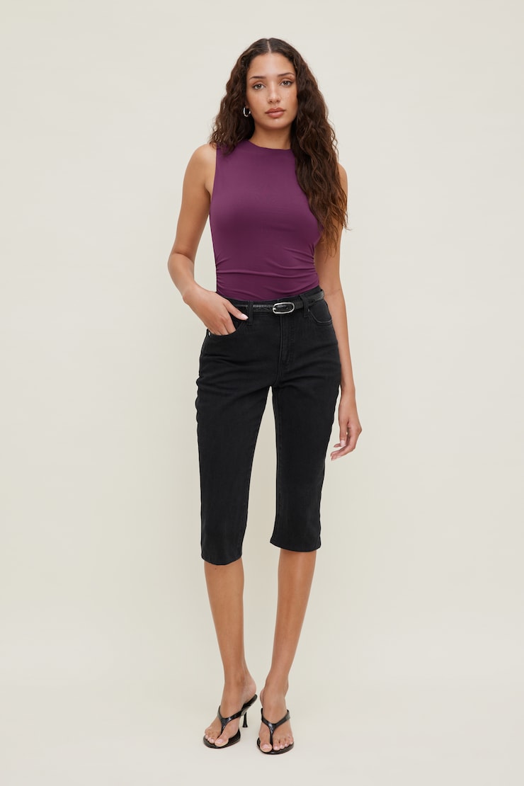 Sculpt Open Back Bodysuit Plum Caspia Purple large
