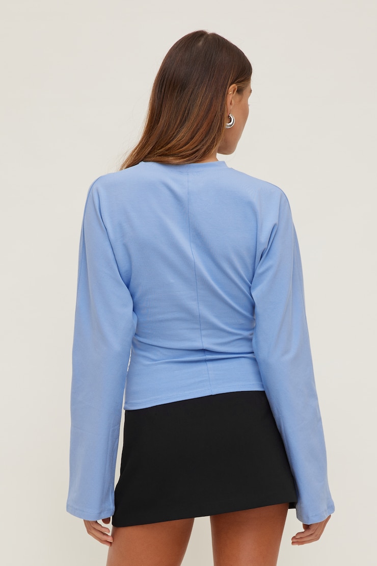Andrea Long Sleeve T Shirt Bel Air Blue large