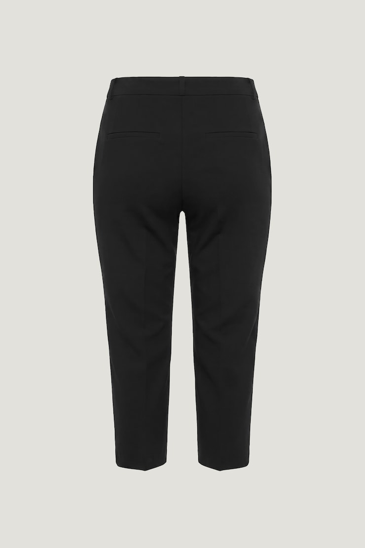 High Rise Capri Pants Jet Black large