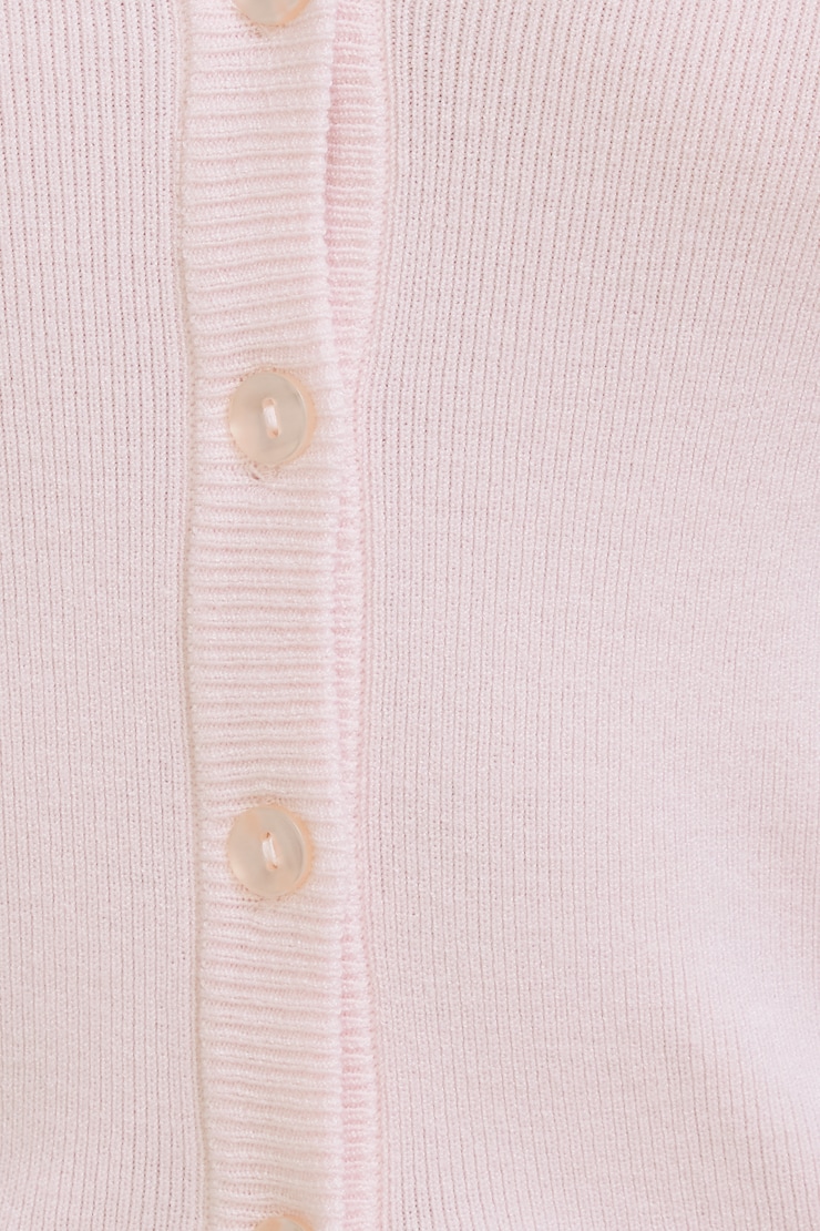 Rebecca Crewneck Cardigan Pale Lilac Pink large
