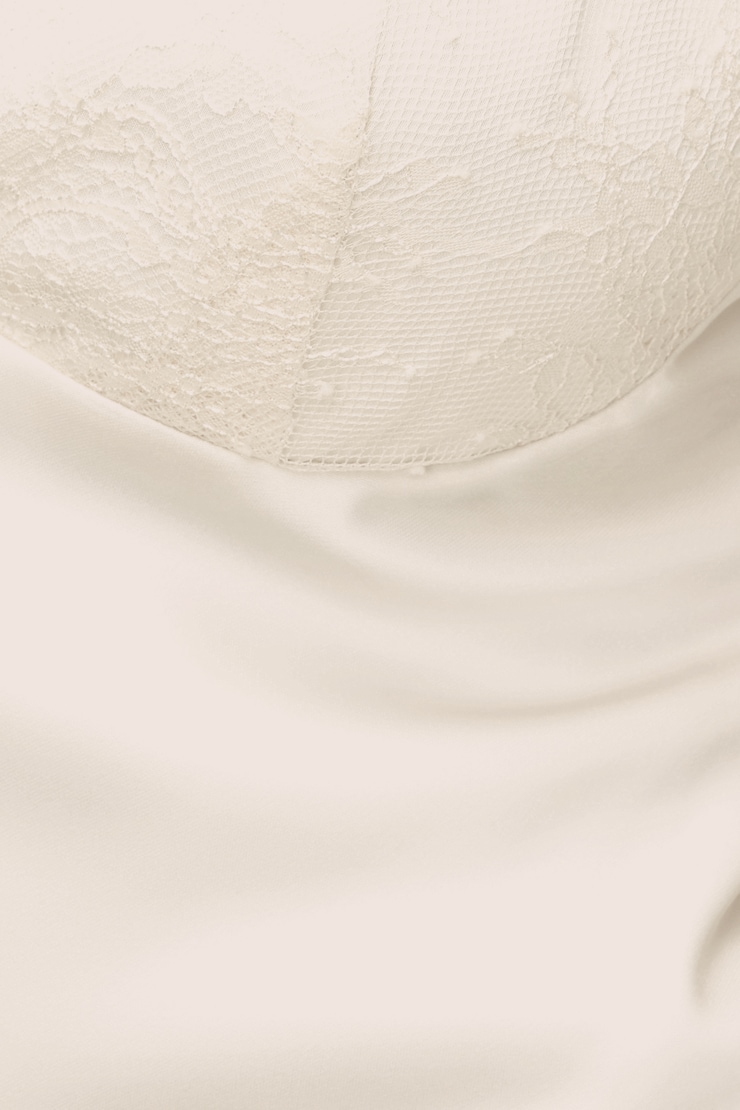 Satin Lace Cami Top Sea Salt Cream large