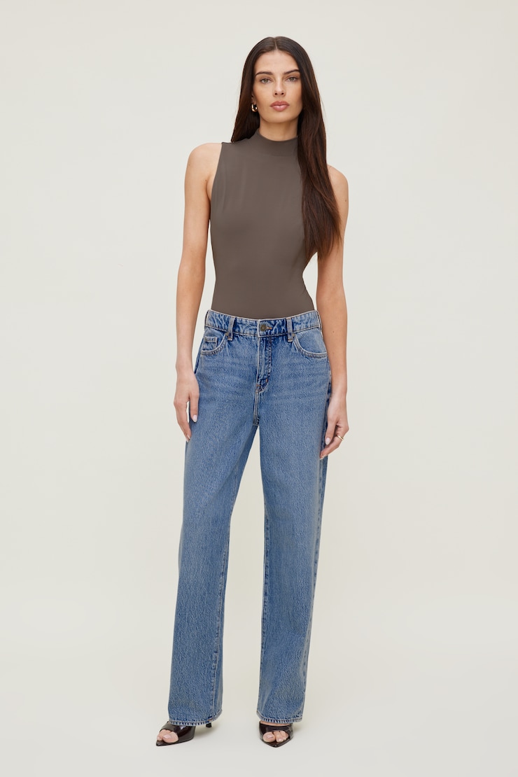 Mika Mid Rise Relaxed Straight Leg Jeans