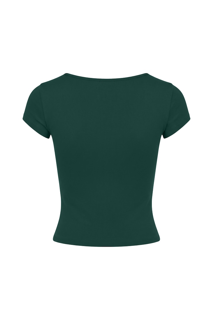 Sleek Sweetheart T-Shirt, Green Envy, large