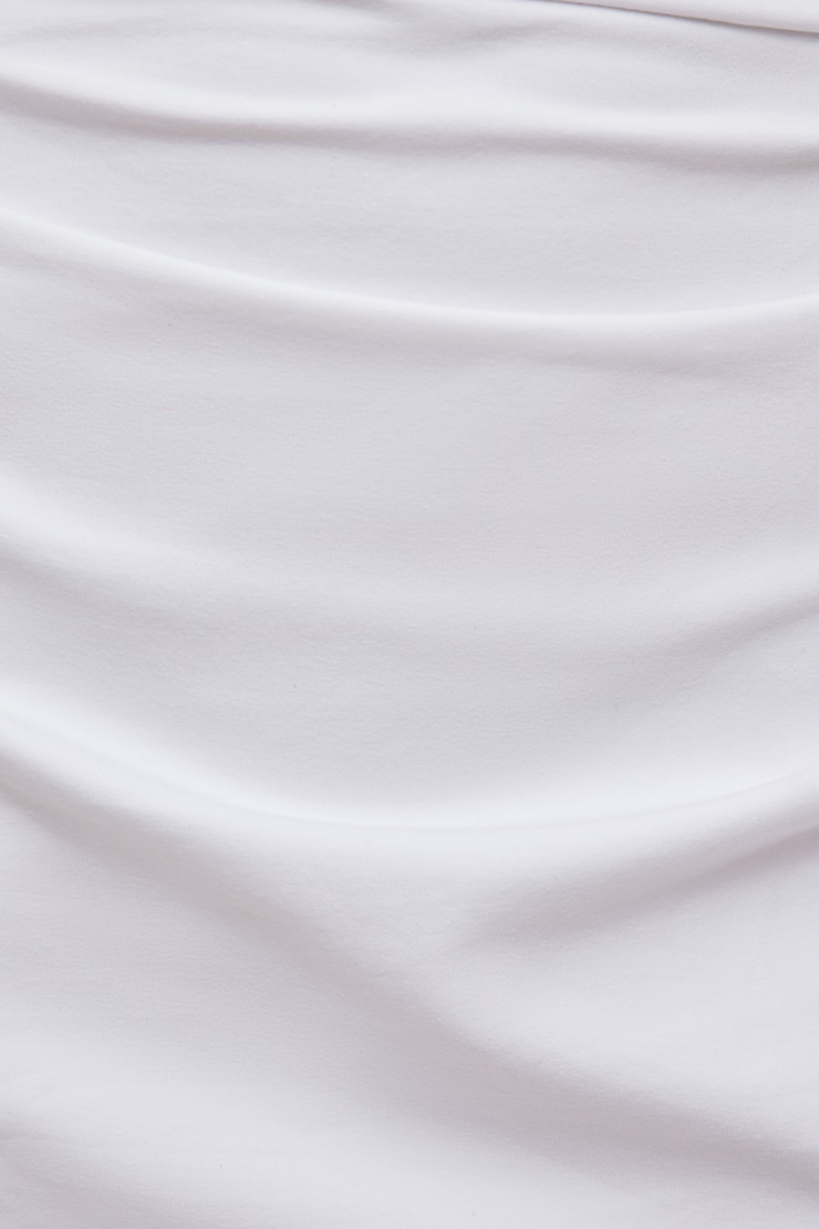 Andrea Cotton Mini Dress Bright White large