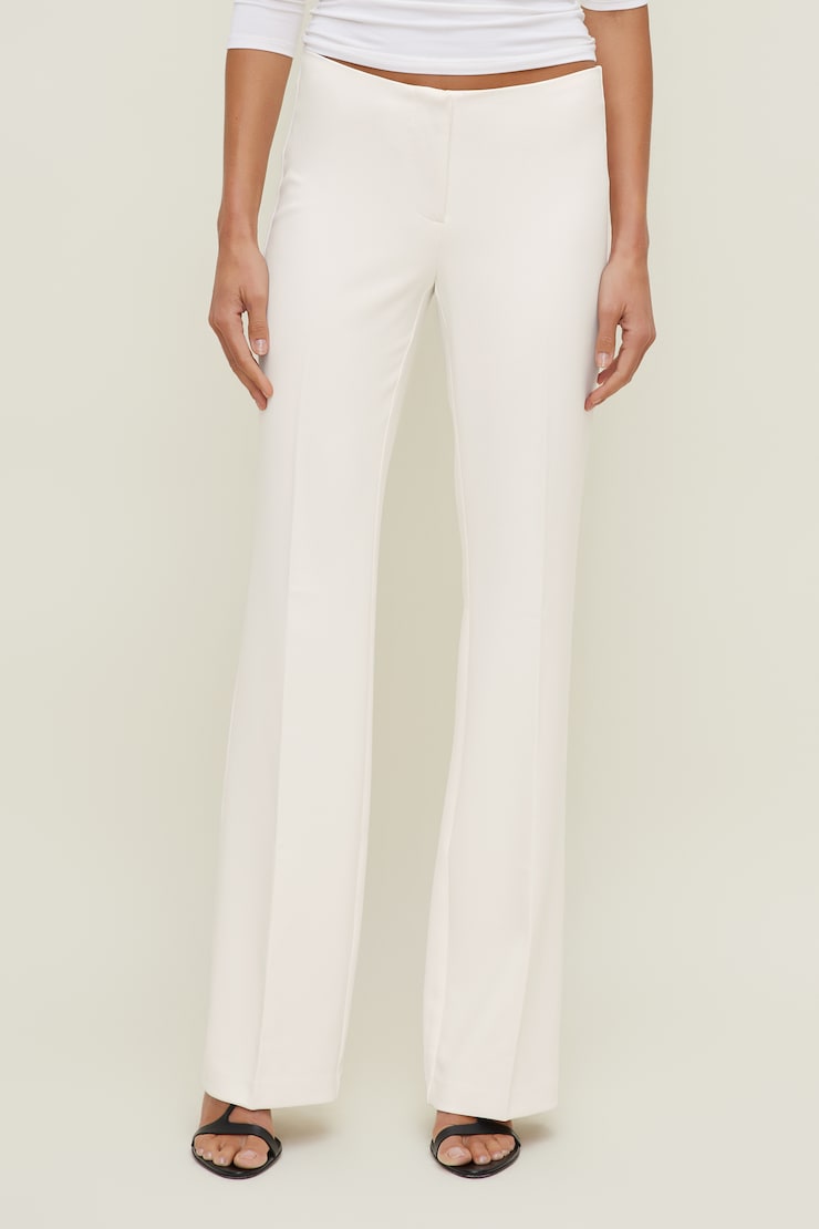 Frankie Low Rise Bootcut Pants Calming Off White large