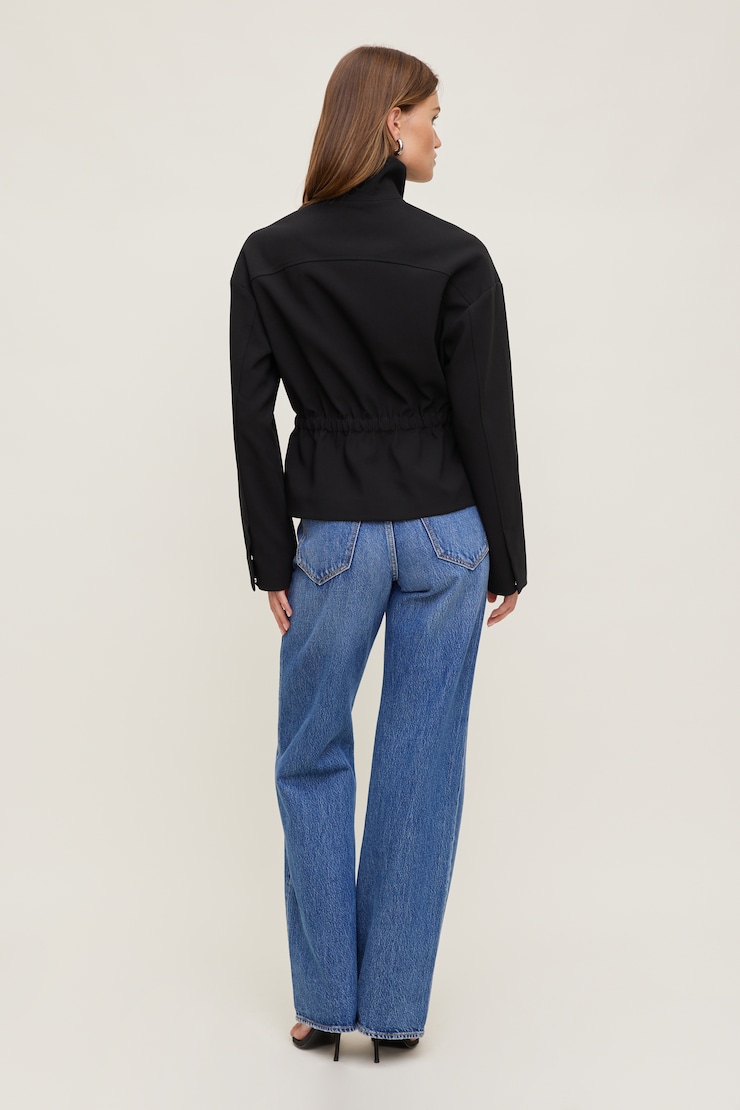Maeve Cinched Jacket JET BLACK large