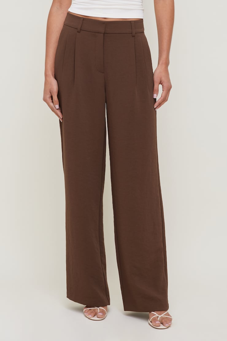 Alex Airflow Wide Leg Pants Chocolate Lab large