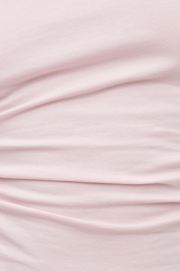 Andrea Jersey T Shirt Pale Lilac Pink large