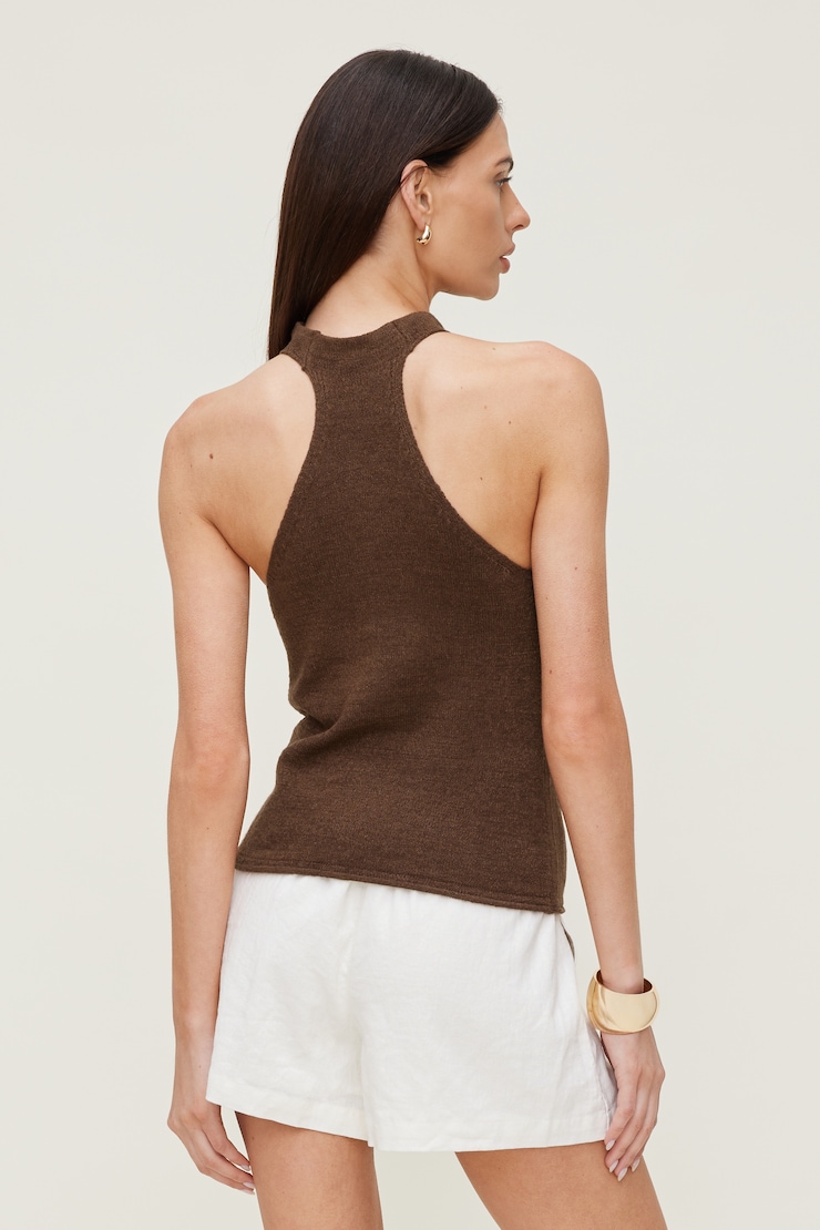 Mock Neck Sweater Tank Top