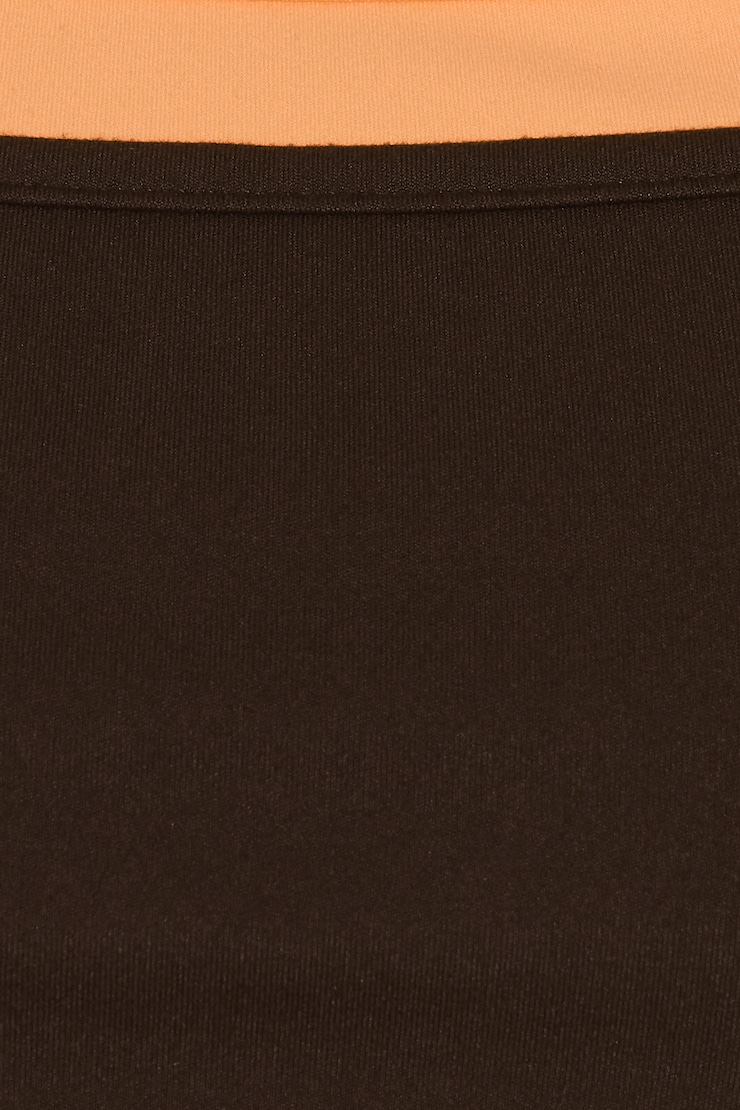 Sleek Double Layer Cami Top, Armadillo Brown/Juicy Peach Orange, large