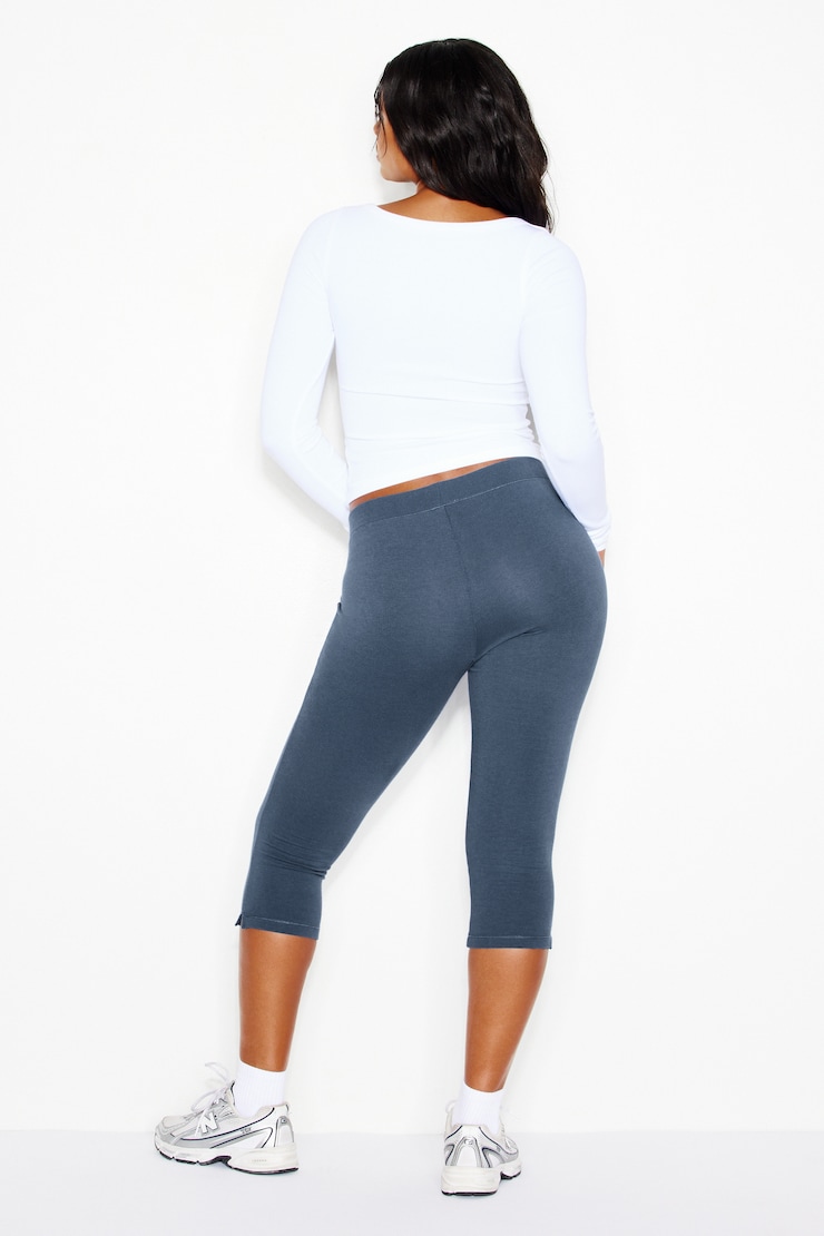 StretchTerry™ Capri Pants, Heated Indigo, large