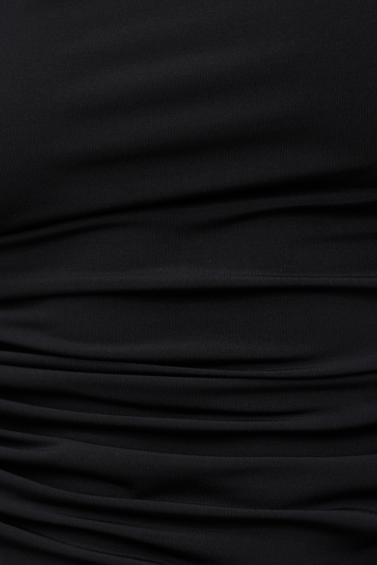 Sculpt Off Shoulder Top Jet Black large