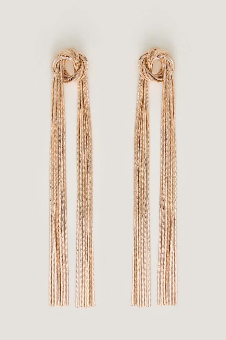 Knotted Fringe Earrings
