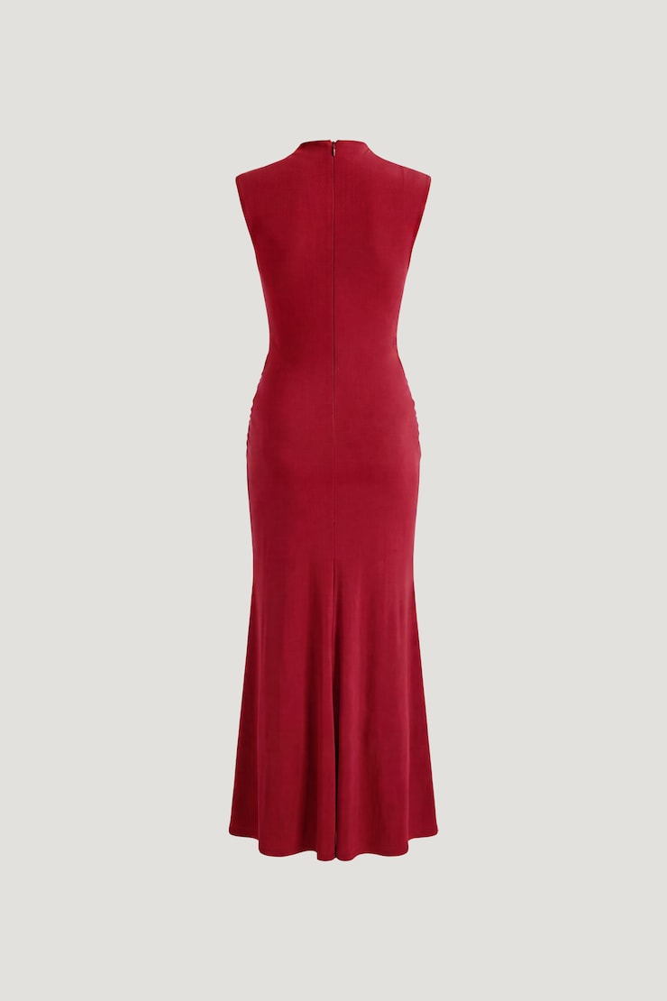 Talia Sculpt Maxi Dress Savvy Red large