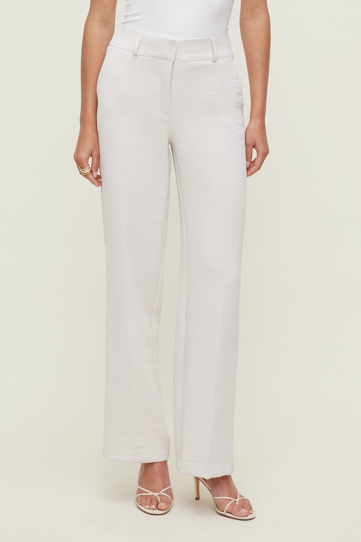 Pantalon fluide à jambe droite Camelia