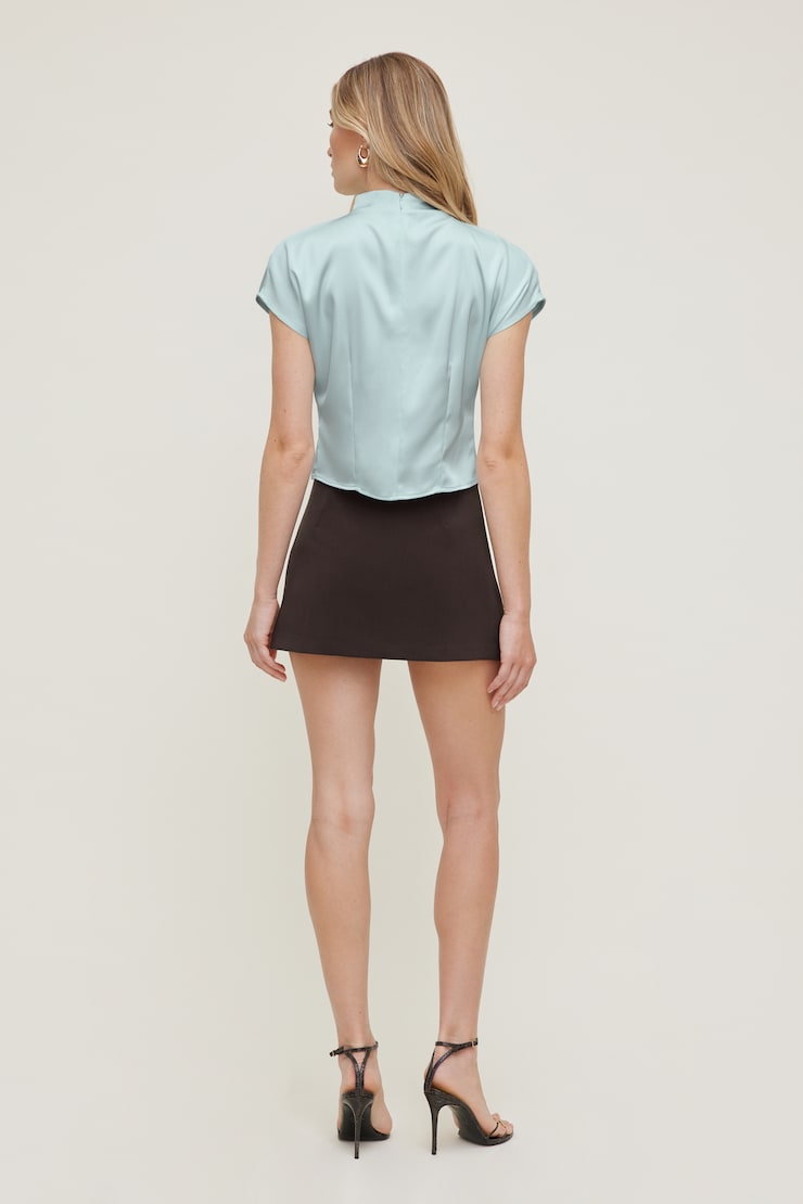Blouse superposée en satin Ella