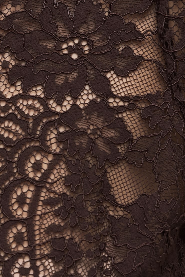 Rae Sheer Lace Sleeveless Blouse Cherry Lacquer Burgundy large