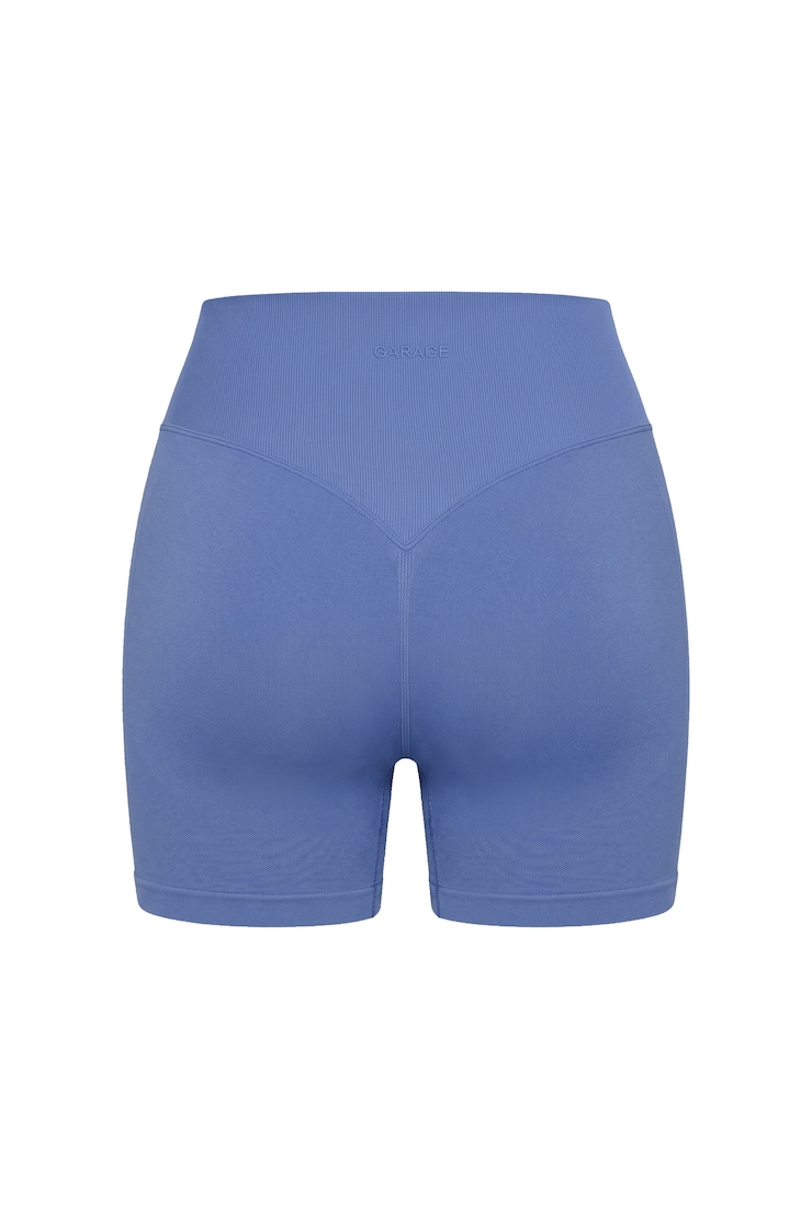 Active Seamless Booty Short, Blue Blush, large