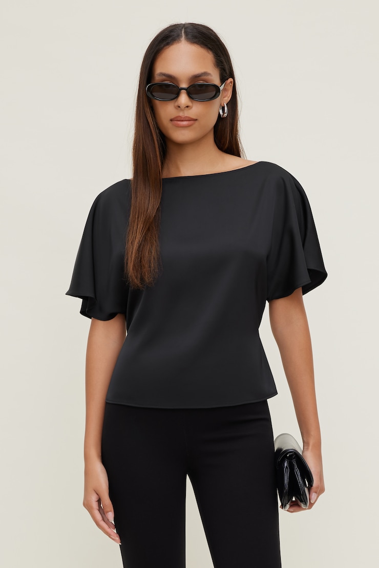 Blouse en satin Farra