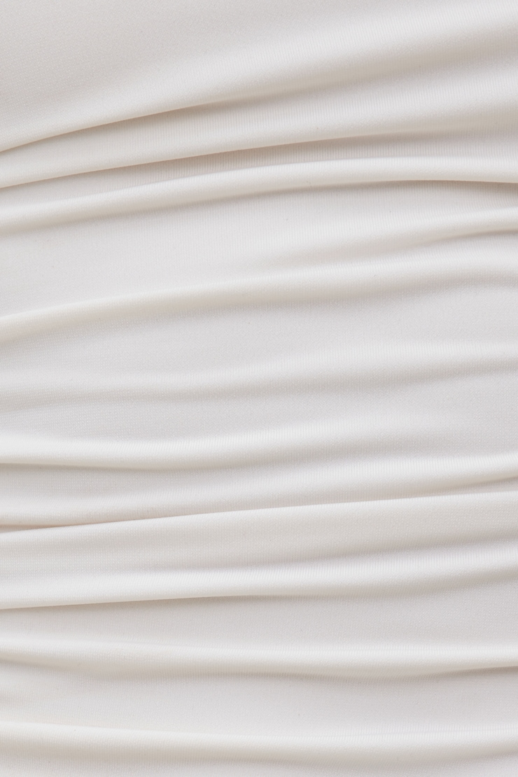 Sculpt Draped Top Calming White large