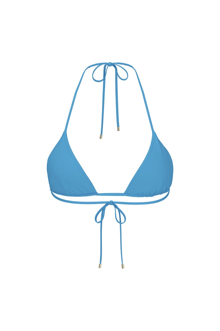 Slider Triangle Bikini Top, Blue Rebound, large
