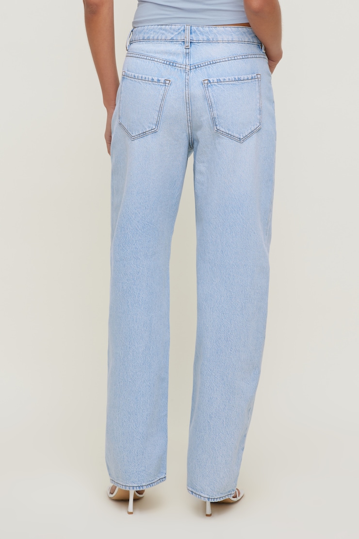 Mika Mid Rise Relaxed Straight Leg Jeans