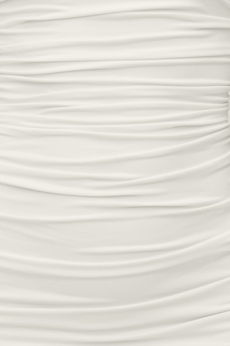 Sculpt Ruched Mini Dress Snow White large