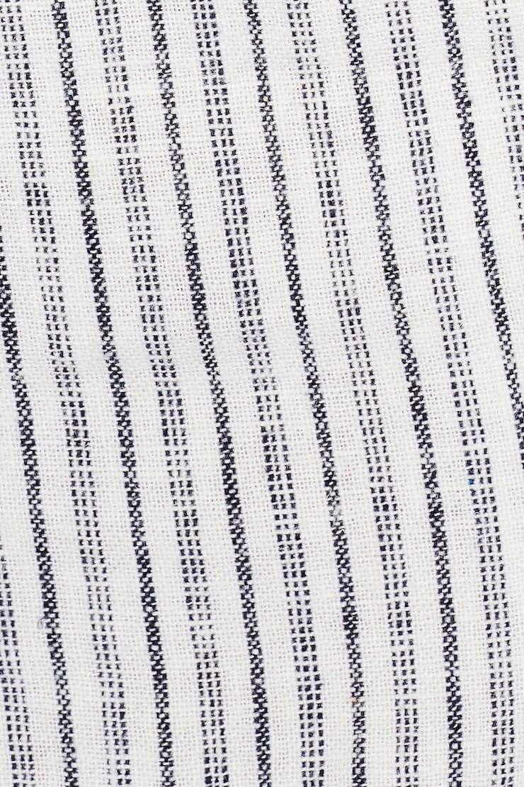 Clean Linen Mini Shorts, Maritime Blue/White Stripes, large
