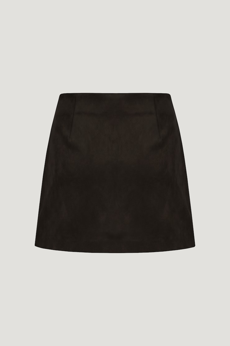 Stacie Faux Suede Mini Skort
