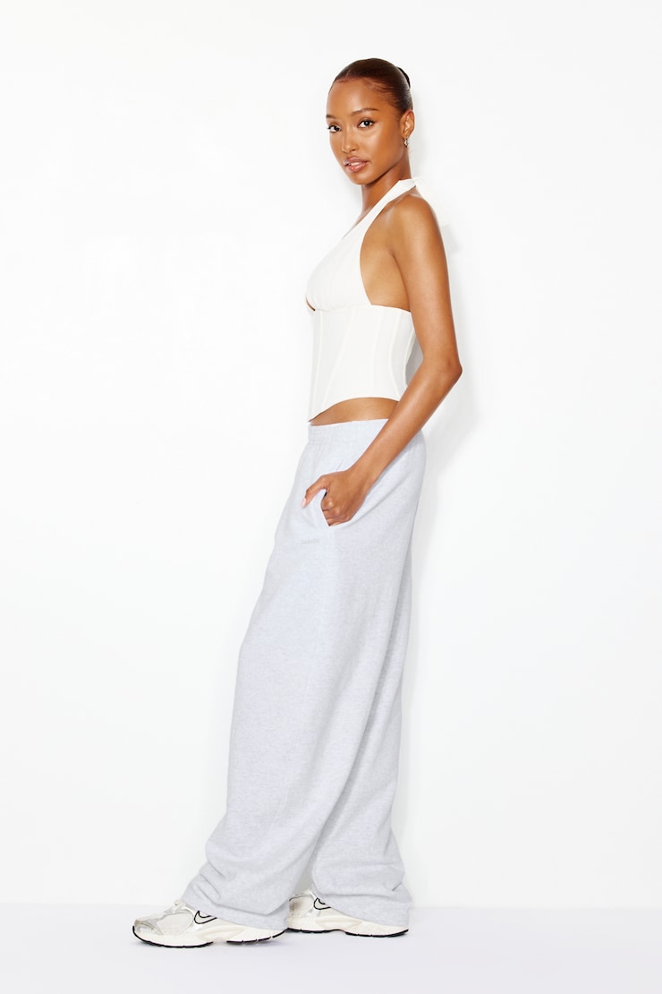 UltraFleece Barrel Leg Sweatpants, Spring Grey Mix, large