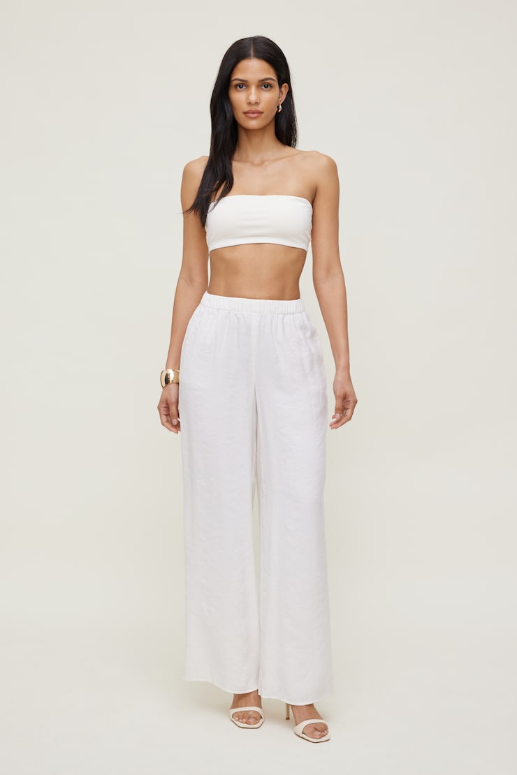 Soutien-gorge bandeau sculptant Crème sel de mer large