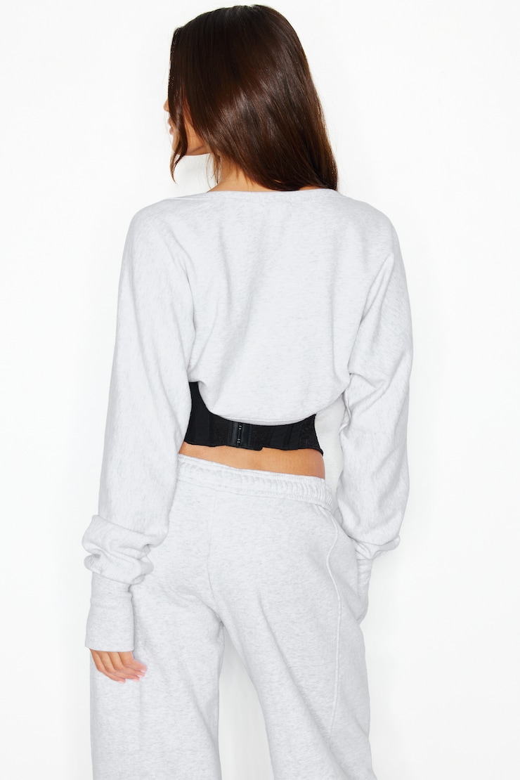 SoftTerry™ Shrug, Spring Grey Mix, large