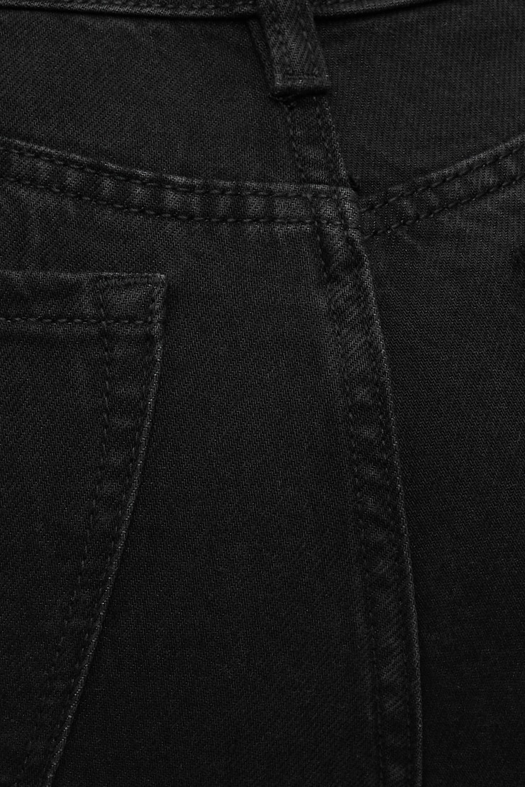 Stretch High Rise Slim Capri Jeans Dark Indigo / Smokey Black large