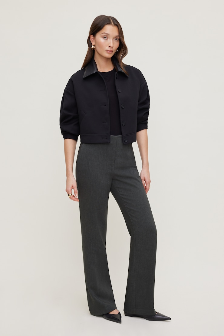 Stevie Slim Bootcut Pants Anchor Grey large