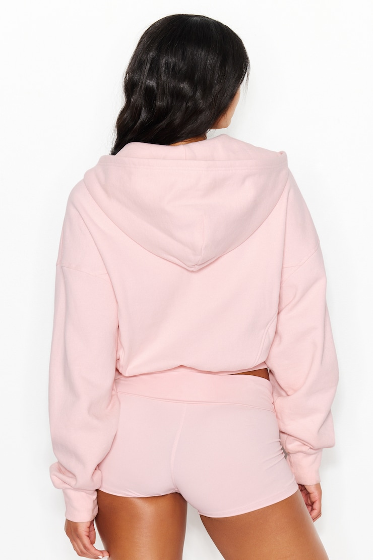 UltraFleece Cotton Zip Hoodie, Pink, large