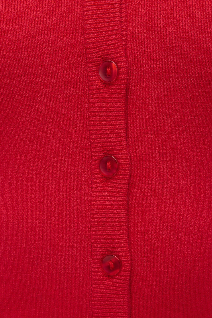 Rebecca Crewneck Cardigan High Risk Red large