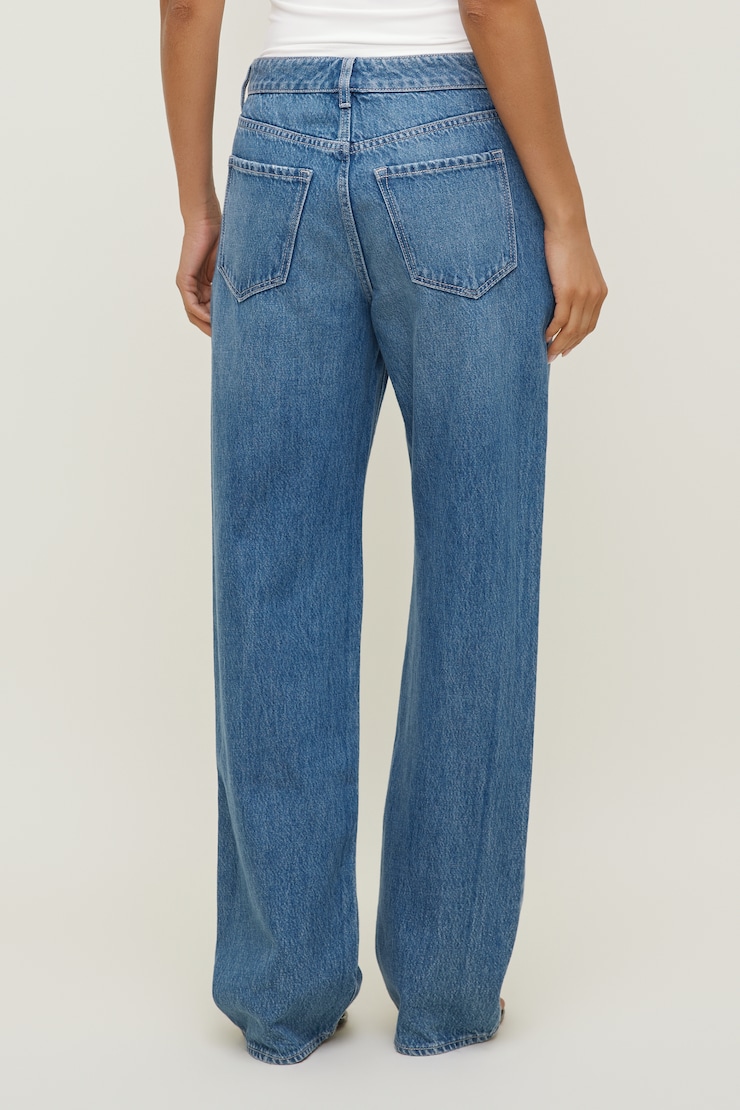Mika Mid Rise Relaxed Straight Leg Jeans